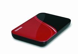 Toshiba 640 GB USB 2.0 Portable External Hard Dive HDDR640E04XR (Rocket Red)