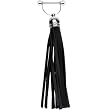 Black Leather Tassel Nipple Ring