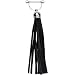 Black Leather Tassel Nipple Ring