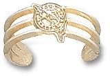 Florida Marlins Solid 10K Gold Round Logo Toe Ring