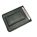 Fine Leather Hand Crafted Mans Man's Mens Men's Mini Wallet Credit Card ID Holder, Black
