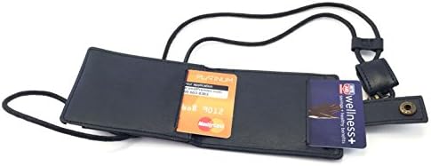 Rove On Neck Wallet ID Badge Holder Lanyard (Navy/White)