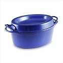 Le Creuset Enameled Cast-Iron 7-1/4-Quart Oval Doufeu Oven, Cobalt