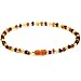 Baltic Amber Teething Necklace for Baby (Unisex)(Multicolor)(13 Inches) - Baby Gift Sets - Natural Anti Inflammatory Beads.Teething Pain Reduce Properties