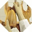 12", 18 Mil. Natural Rubber Gloves - Natural Rubber Glove Large