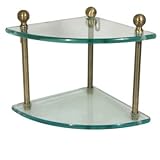 Allied Brass DOUBLE CORNER GLASS SHELF MA-3-SCH
