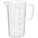 Bel-Art Scienceware 289890000 Polypropylene Graduated Pitcher, 250mL Capacity, 4.7" Height, 5mL Graduation Interval