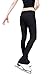 Figure Skating Pants with 2-Tones Waistband (Black, Adult Extra Small)