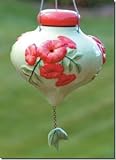 Bird Brain Ceramic LeFleur Trumpet Vine Hummingbird Feeder