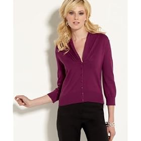 AK Anne Klein Petite Shawl-Collar Cardigan