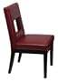 6 Red Nicole Leather Parsons Dining Room Chairs