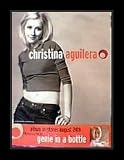Christina Aguilera (Genie In a Bottle, Original) Gold Wood-Mounted Music poster Print - 18
