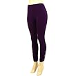 Thin Summer Leggings Stretchy Crystals Studded Purple