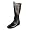 Super Hero Boots Black Adult (Large 12-13)