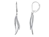Diamond Dangling Drop Earrings 1/3 Carat (ctw) in 18K White Gold