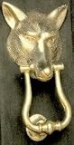 Mayer Mill Brass Fox Head Door Knocker