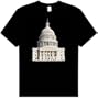 Capital Builing in Washington DC Amazing 3D Design T-shirt, 6XL, Army Green