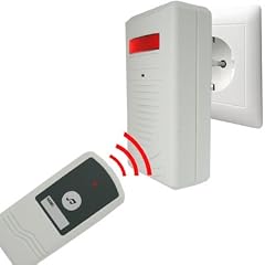 Funk - Tuergong Tuerklingel kabellos Plug In Steckdose + Blinklicht - 75 Meter! Schnurlose Klingel!