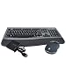 Gateway 104+ Elite Desktop Wireless Multimedia Keyboard & Optical Mouse Kit (Black/Tungsten) - GAT104EL