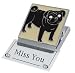 Black Pug Clip Magnet