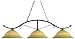 Z-Lite 148BRZ-GM16 48-Inch 3-Light Billiard / Island Fixture with Golden Glass Shades