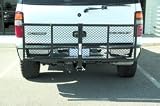 Hitch Mounted Basket Cargo Carrier w/Folding Shank 60x20x3 in. For 2 in. Receiver Hitch