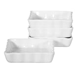 BIA Cordon Bleu Square Quiche Dishes Set of 4- White(6 oz.)