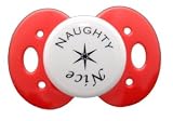 Lots to Say Baby Pacifier - Naughty/Nice (Red)