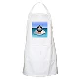 Apron White Cute Baby Penguin