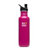 Klean Kanteen 27 -Ounce Classic Sport Cap 2.0 Stainless Steel Water Bottle, Active Pink