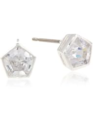 Betsey Johnson "Precious Luxuries" Geometric Crystal Stud Earrings
