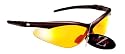RayZor Professional Lightweight UV400 Dark Red Sports Wrap Hiking / Walking Sunglasses, With a Orange Iridium Revo Anti-Glare Lens.