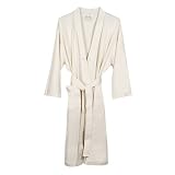 Pure Fiber Organic Knit Bathrobe, Ecru