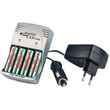 Ansmann Photo Cam Mobil inkl. NiMH Akku Photo AA Mignon 2400 mAh 4er Pack silber