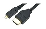 PTC 10 ft Premium GOLD Series Micro HDMI to HDMI Cable for HTC EVO 4G, Motorola Droid X and other portable devices with Micro HDMI