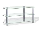 Icon - Premium Glass Stand For LCD & Plasma TV - Up to 50" - White