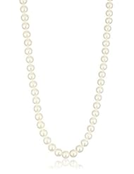Radiance Pearls "Pearl Jewelry" 14K Gold Clasp 6.5-7.0mm White Freshwater Cultured Pearl Necklace