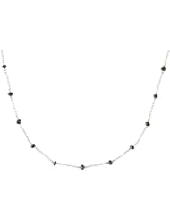 Silver 2 1/10ct TDW Black Diamond Necklace