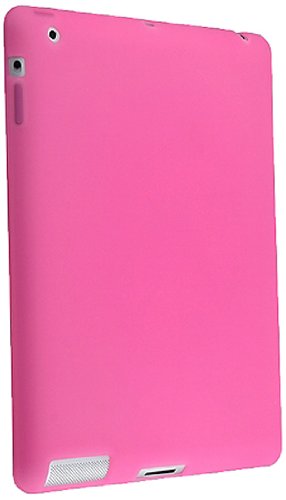 eForCity Hot Pink Silicone Skin Case for Apple iPad 2/3/4 (PAPPIPADSC12)