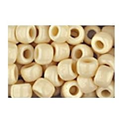 Ivory Crow Beads Pony Beads, 100pc Pkg