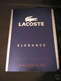 Lacoste Elegance 2 ml/0.06 oz Eau de Toilette Sample Vial by Lacoste for Men