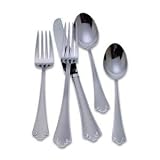 ASHLAND MATTE FLATWARE SET - FLATWARE SET WITH CADDY, STAINLESS STEEL, ASHLAND MATTE COLLECTION (SET OF 65)