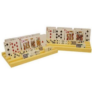 NEW Set of 2 Dominoe Racks/Playing Card Holders