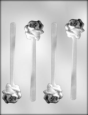 OPEN ROSE SPOON CHOCOLATE MOLD.