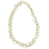 14K WG, RG, or YG 18 Etruscan Collier Necklace