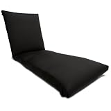 Strathwood St. Croix Chaise Lounge Cushion, Black by Strathwood