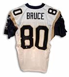 Isaac Bruce Autographed St. Louis Rams Puma Authentic NFL Football Jersey (White)