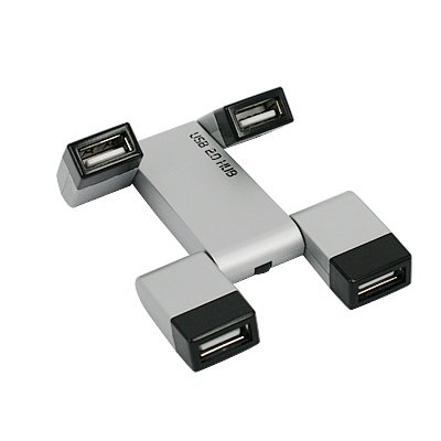4-Port Slim & Fold-Flat High Speed USB Hub