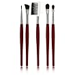 Lancome Makeup Brush Set - Red 5 Piece Brush Set