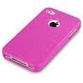 iPhone 4 4G HD / iPhone 4S Gel Case Cover Solid Pink Swirl Keep Talking iPhone 4 Accessories